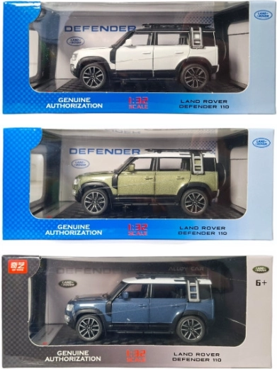 Metalowy model RANGE ROVER 1:32 ze światłem i dźwiękiem w pudełku