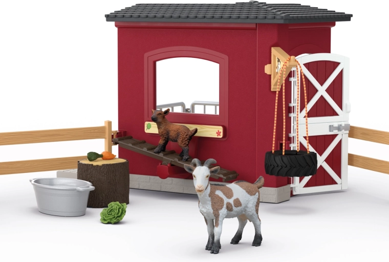 Zabawna huśtawka i rampa dla koźlęcia