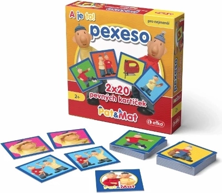 Efko baby memory w pudełku Pat i Mat – 20 par