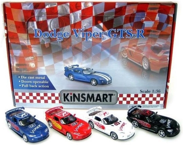 Model auta Dodge Viper 1:36 z napędem pull-back