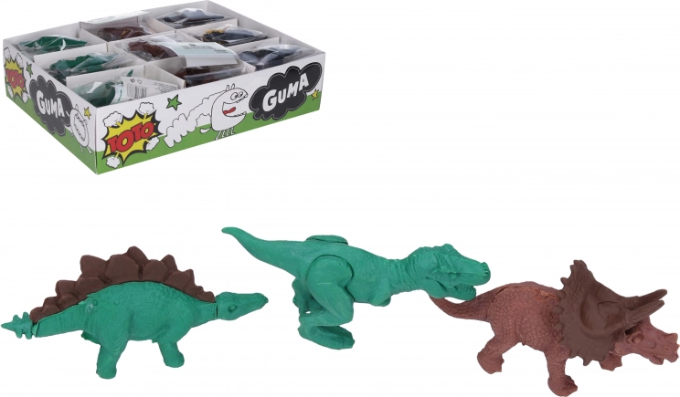 Gumka do mazania dinozaur – kolorowe gumki w kształcie dinozaurów