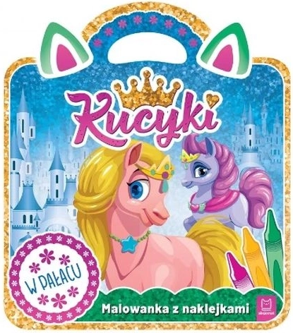 Kolorowanka z naklejkami Kociaki w pałacu