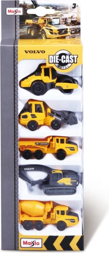 Maisto zestaw aut Volvo maszyny robocze 5 szt.