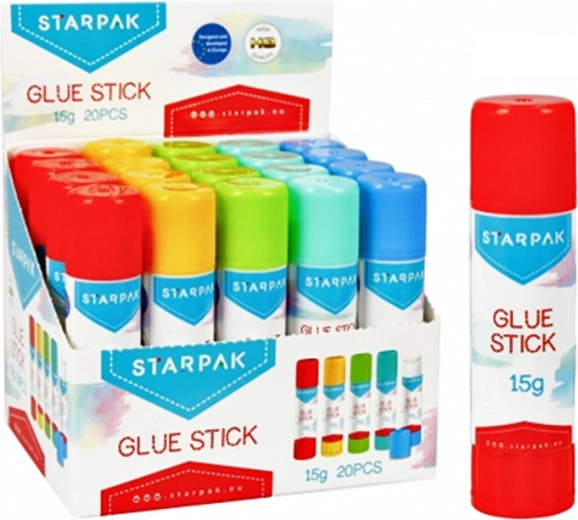STARPAK klej w sztyfcie 15 g z kolorową obudową - 1 szt.
