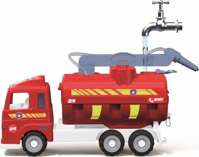 Działająca wodna sikawka z ręczną pompką