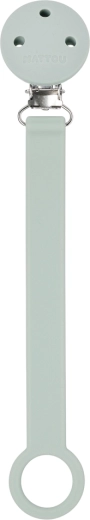 Silikonowy klips do smoczka Nattou Sage green