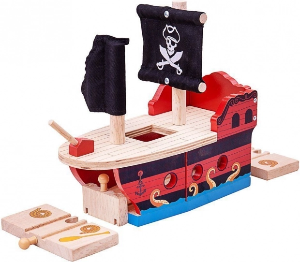 Piracka galera Bigjigs Rail