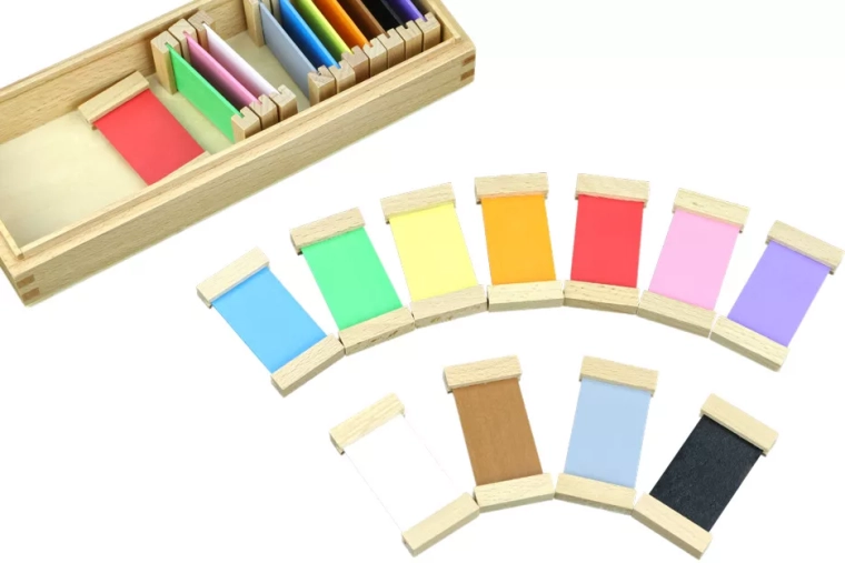 Kolorowe tabliczki 2 – zestaw rozszerzony Moyo Montessori