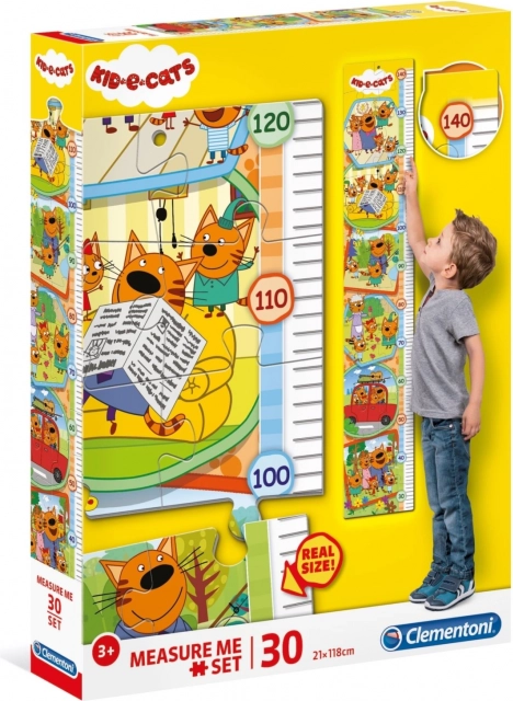 Clementoni puzzle miarka wzrostu Kid vs Cat 30 elementów