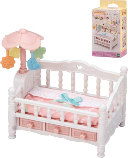 Sylvanian Families łóżeczko z karuzelą dla trojaczków
