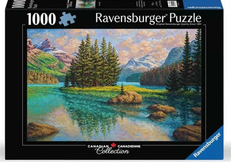 Puzzle Ravensburger Canadian Collection: Duch rzeki Maligne 1000 elementów