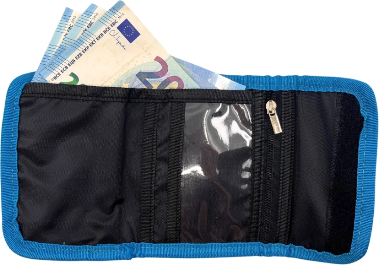 Przejrzyste wnętrze na monety, banknoty i karty