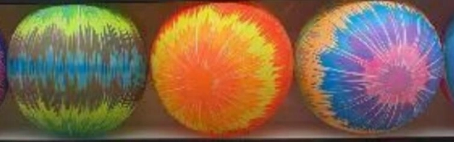 Gumowa piłka tęczowa 22 cm