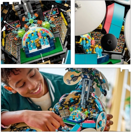 Ukryty miniaturowy stadion z celebracją