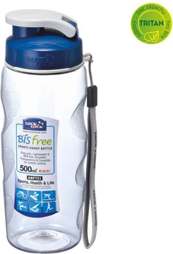 Plastikowa butelka na wodę Bisfree 500 ml niebieska