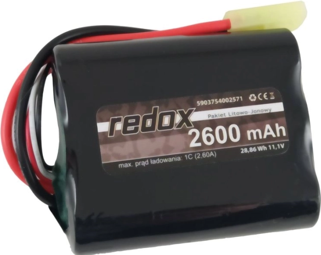 Redox ASG akumulator Li-Ion 2600 mAh 11,1 V mini tamiya (zintegrowany) - 1 szt.