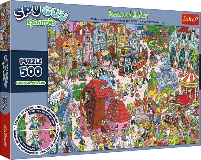 Puzzle 500 elementów Spy Guy Zaginione przedmioty Gdańsk