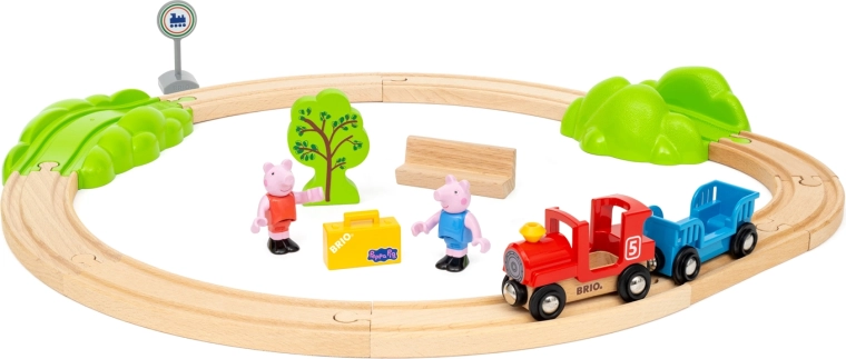 Brio World kolejka drewniana Świnka Peppa (Peppa Pig)