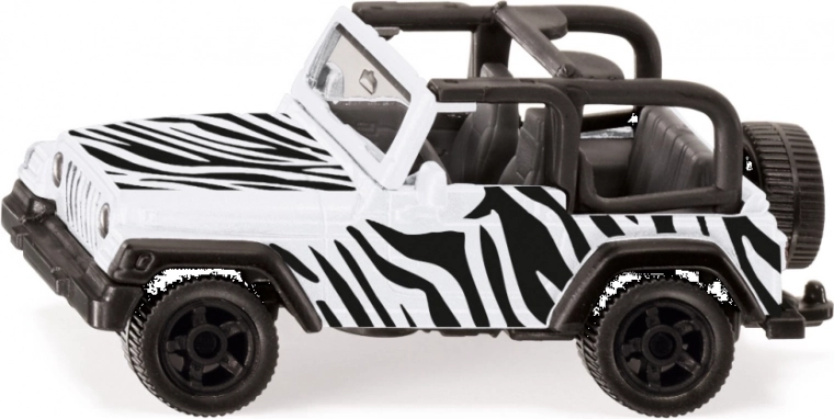 Siku Jeep Wrangler Safari – metalowy model 1:55 z zaczepem holowniczym