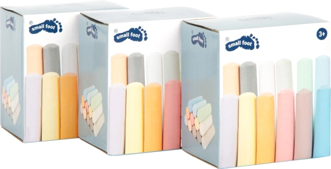 Zestaw kolorowych kred SMALL FOOT – 3×12 sztuk do chodnika i tablicy