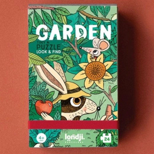 Kieszonkowe puzzle Londji tiny – zwierzątka w ogrodzie, 24 elementy