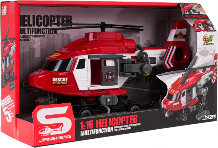 Ratunkowy helikopter strażacki 1:16 ze światłami i dźwiękami