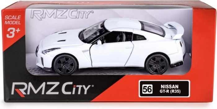 Model auta RMZ City Nissan GT‑R (R35) 2017 1:38 biały
