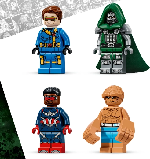 Cztery minifigurki Marvel