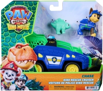 Psi Patrol: film Dino, pojazd ratunkowy Chase Dino Rescue Cruiser z figurkami