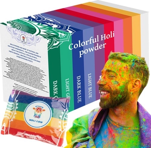 Kolorowy proszek holi – zestaw 10×100 g