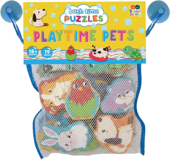 Buddy & Barney piankowe puzzle – naklejki do wanny ze zwierzątkami