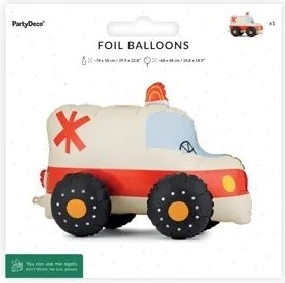 Stojący foliowy balon karetka 68 × 48 cm (mix)