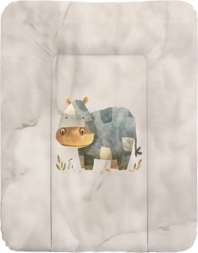 Ceba Baby miękka mata do przewijania Basic Cosy Hippo 50 × 70 cm