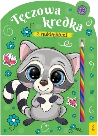 Tęczowa kredka – kolorowanka z szopem