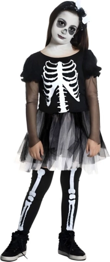 Stylowa sukienka z kostnym nadrukiem