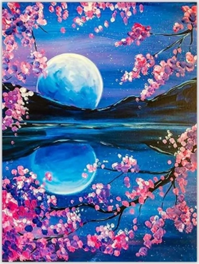 Norimpex Malowanie po numerach Wschód księżyca 40 × 50 cm