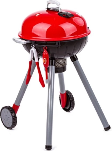 Mobilny grill na kółkach ze zdejmowaną pokrywą