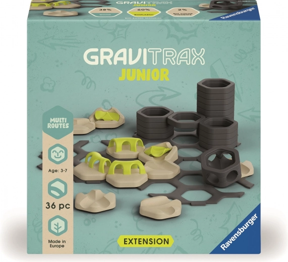 Ravensburger GraviTrax Junior skrzyżowania – rozszerzenie toru kulkowego