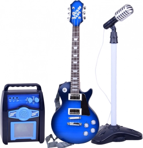 Elektryczna gitara dla dzieci z mikrofonem i wzmacniaczem karaoke