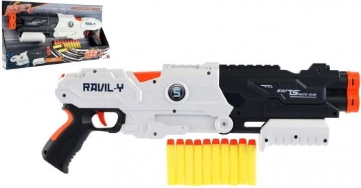 Piankowy blaster–strzelba 45 cm z 10 strzałkami