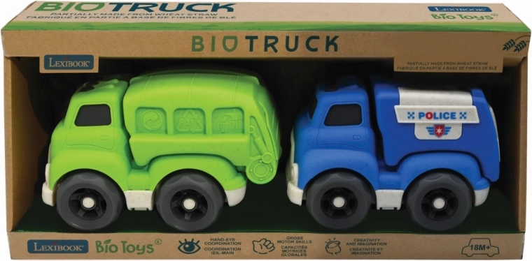 Lexibook zestaw bioplastikowych ciężarówek 18 cm
