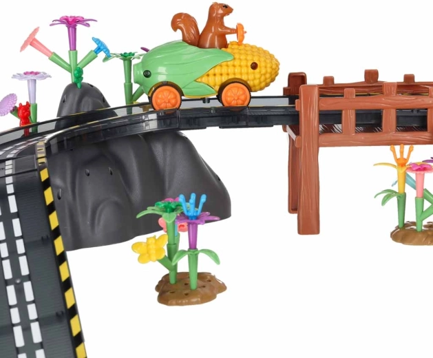 Mosty, skały i kwiatowy ogród