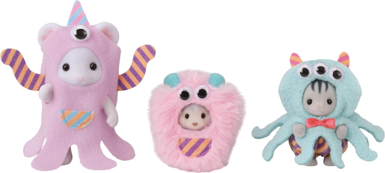 Sylvanian Families trio dzieci w kostiumach potworków – zestaw figurek