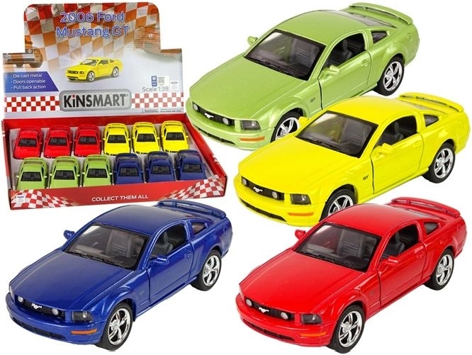 Metalowy samochodzik Ford Mustang GT 2006 1:38 z napędem naciągowym