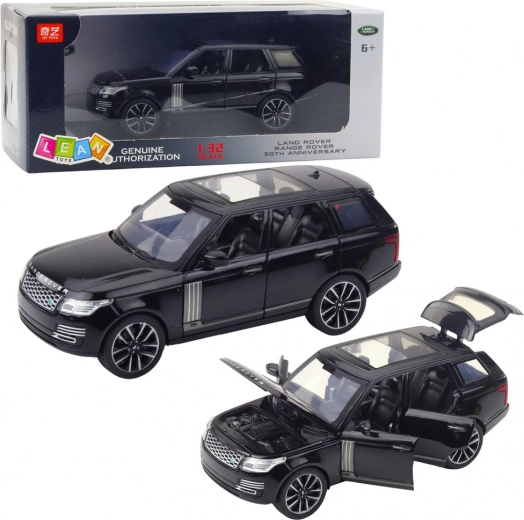 Metalowy model RANGE ROVER 1:32 z otwieranymi elementami i efektami dźwiękowymi – czarny