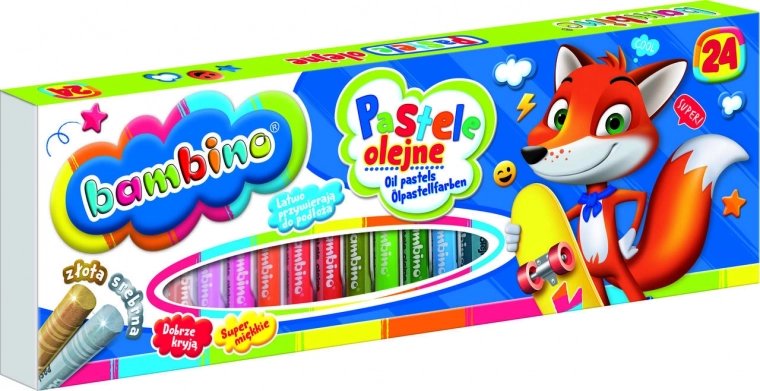 Pastele olejne Bambino 24 kolorów