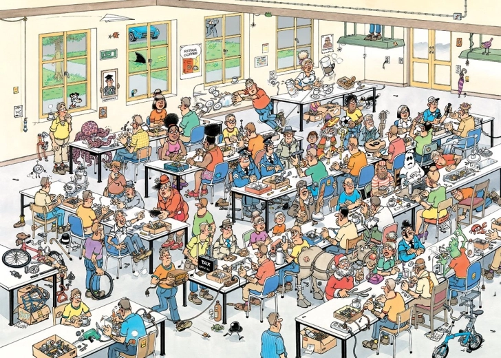 Puzzle Jumbo Jan van Haasteren „Czy damy radę to naprawić?” 1000 elementów