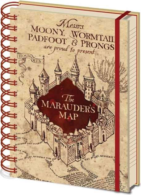Blok A5 z pierścieniami Harry Potter