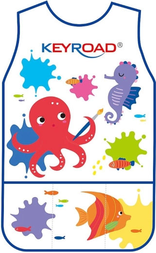 Dziecięcy wodoodporny fartuszek plastyczny bez rękawów KEYROAD