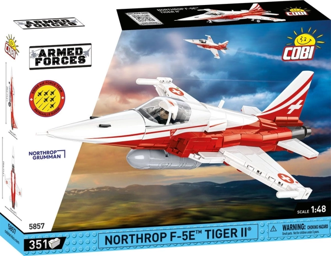 Cobi Armed Forces Northrop F-5E Tiger II Patrouille Suisse 1:48 (351 elementów)